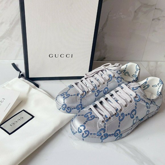 gucci ace gg silver